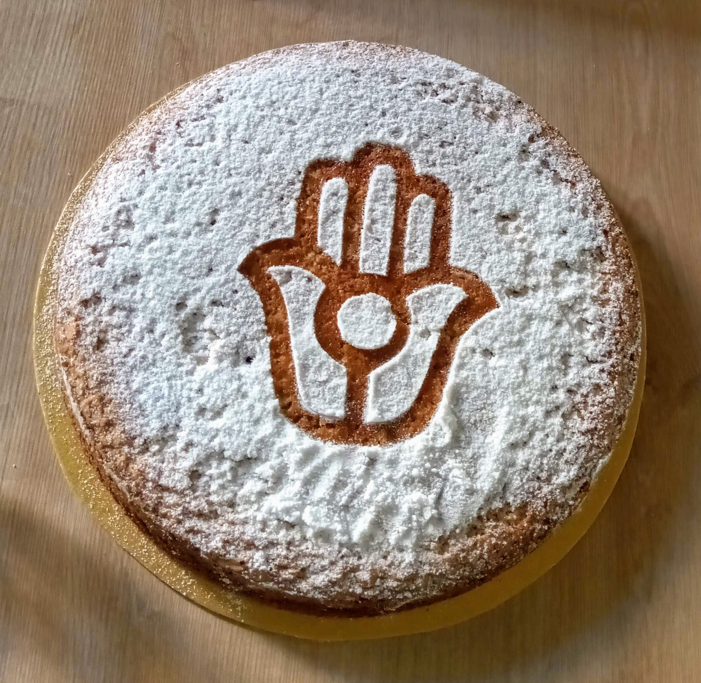 Compostela-Tarta Sefardi-Hamsa